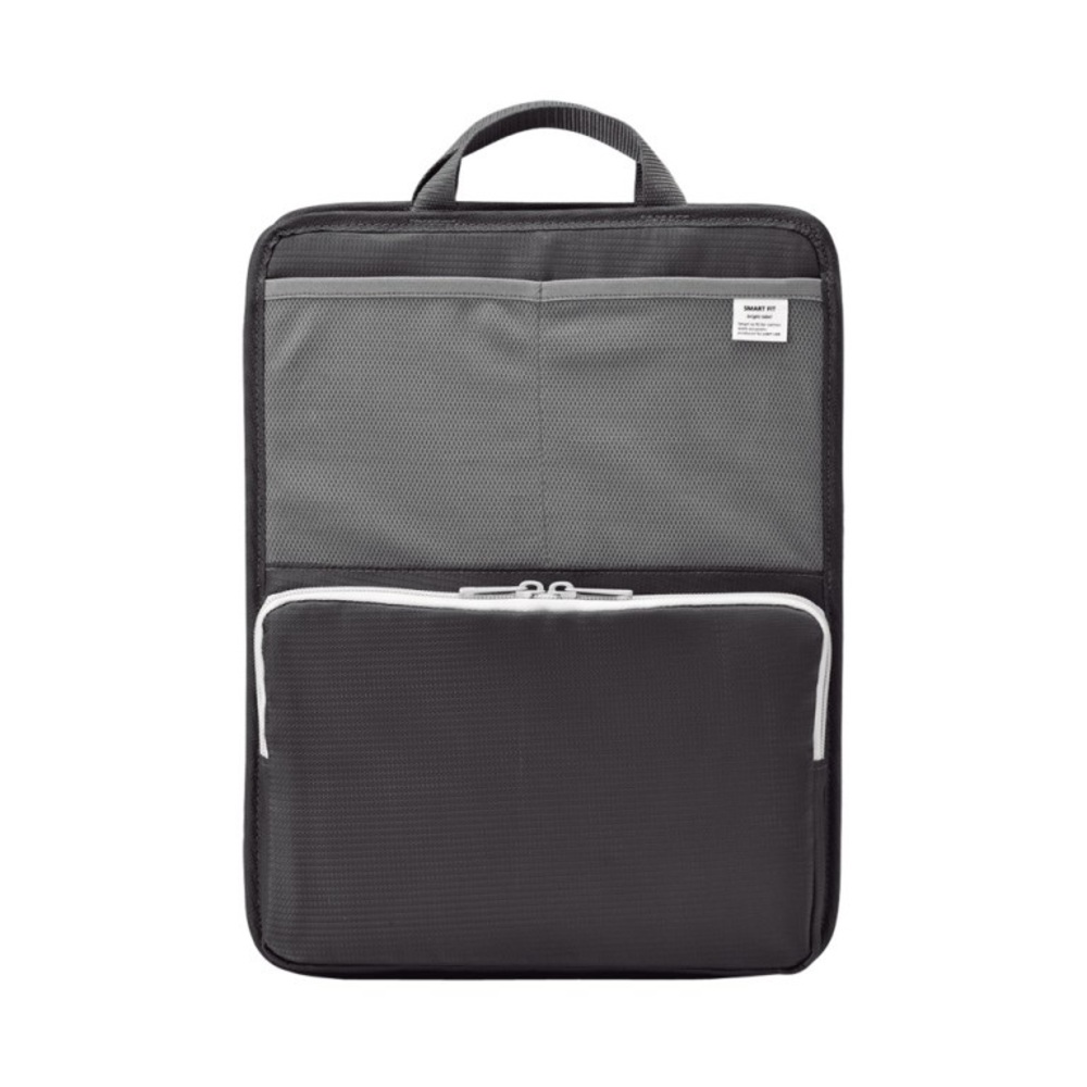 NWOT Men's Black and Gray Laptop Organizer Bag/ insert